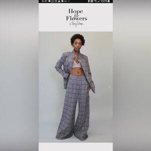 Hope for flowers grey tweed blazer can NWOT